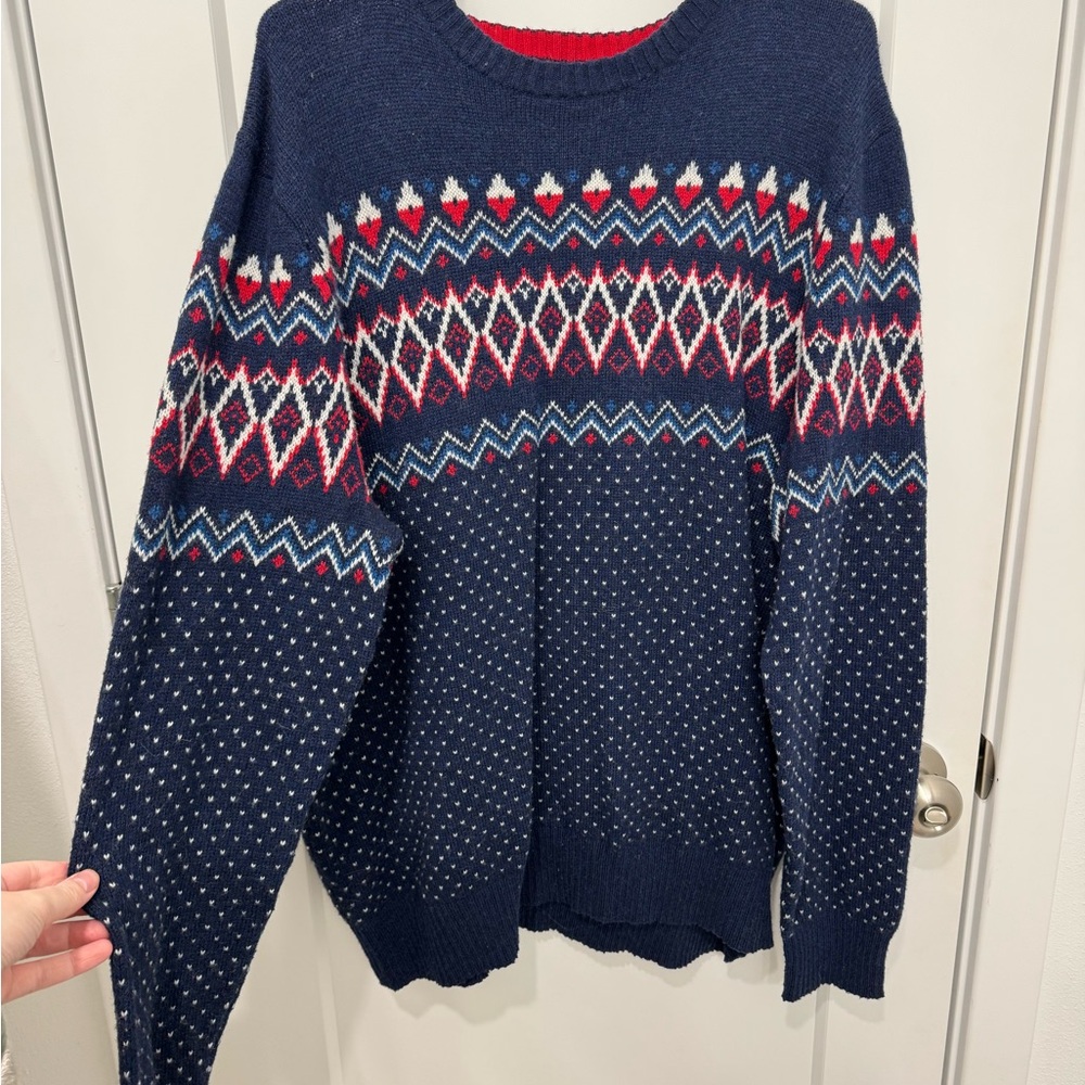 Navy Fair Isle Sweater